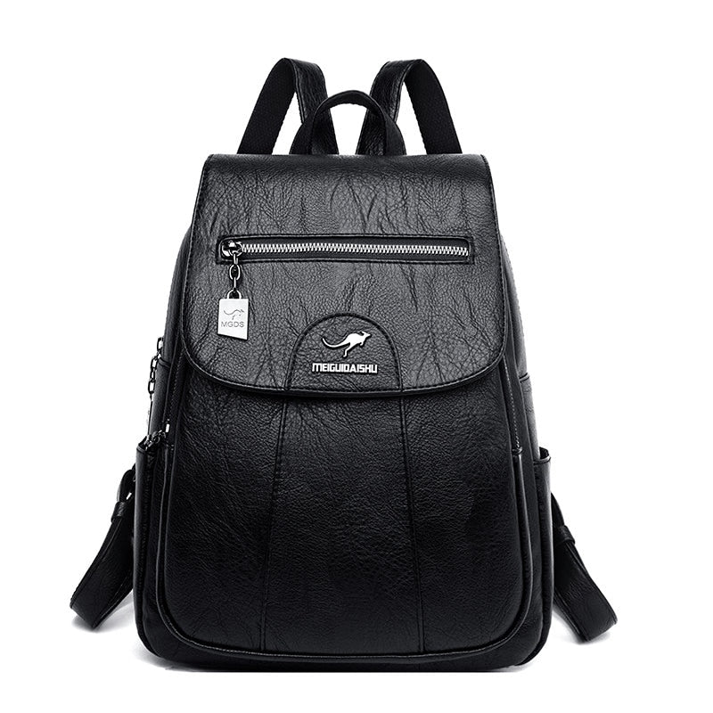 Fashion Woman's Lether Backpack