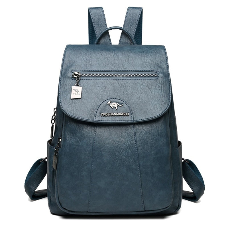 Fashion Woman's Lether Backpack